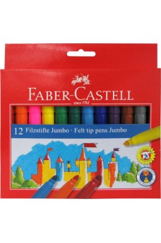 Μαρκαδόροι Ζωγραφικής Faber-Castell 12 τεμαχίων Jumbo